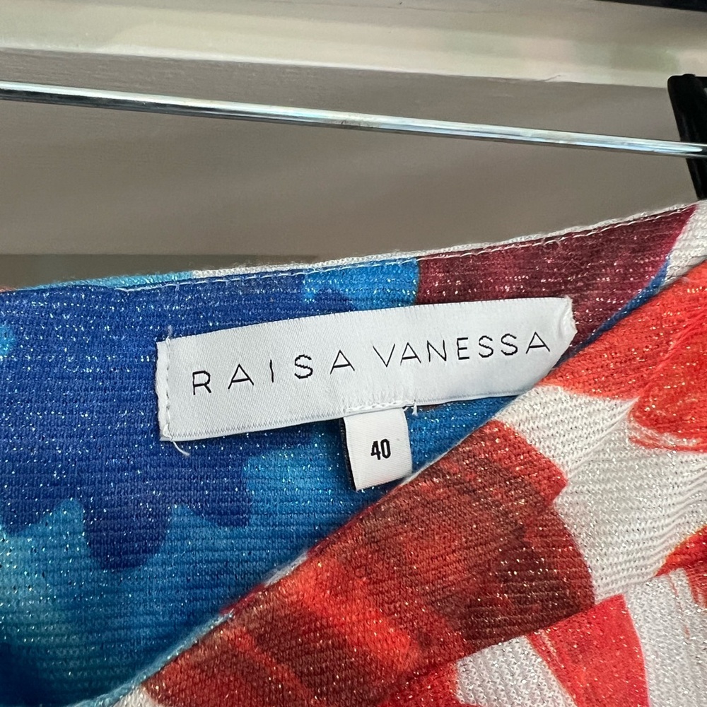 Red and Blue Pencil Skirt